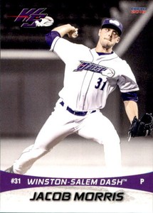2016 Winston-Salem Dash Choice #17 Jacob Morris Flower Mound Texas Baseball Card