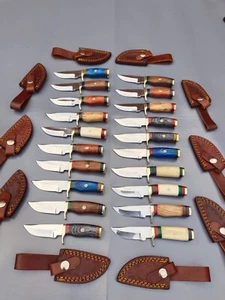 Lot of 20 HANDMADE STEEL SKINNER HUNTING KNIVES 6inch - Picture 1 of 12