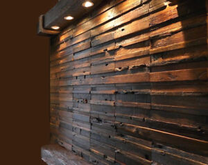 Wood Wall Tiles, Wall Covering Panels, Decorative, Vintage, Reclaimed Wood Decor