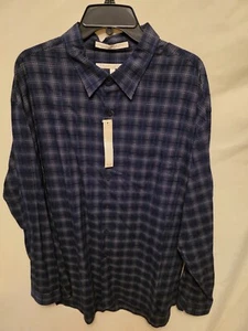 Camisa Perry Ellis Talla XXL Manga Larga Abotonada Nueva con Etiquetas 58% Algodón 42% Rayón - Imagen 1 de 5