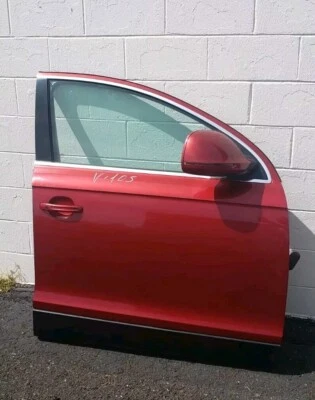 07-14 Audi Q7 Passenger Right Front Door Assembly Side View Mirror Red  - Image 1 of 4