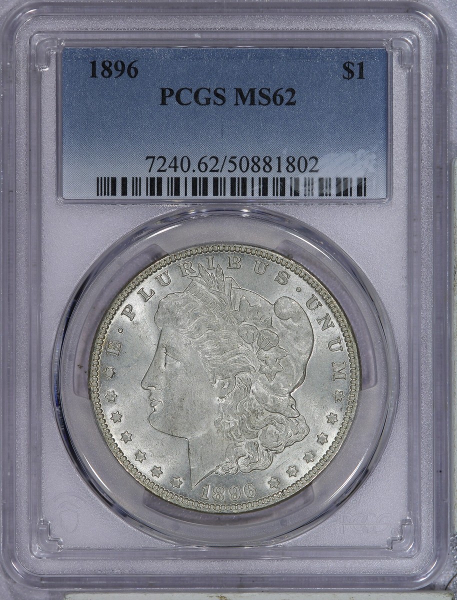 1896 Morgan Silver Dollar $1 PCGS MS62 | eBay