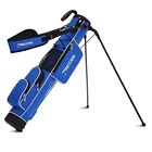 Golf Stand Bag, Lightweight Golf Easy Carry Bag with Padded Strap，Durable Blue
