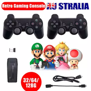 Retro Video Game Stick Console 20000+ Games w/ 2 Wireless Controller 4K HDMI TV - Picture 1 of 12