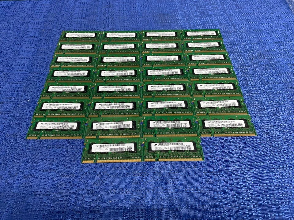 Lot of 30 Cisco 15-10772-01 256MB RAM DRAM DIMM MT4HTF3264HZ-800G1 - Image 1 of 4