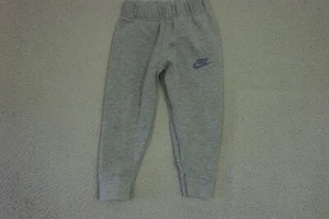 Nike Sweatpants Kids Size 3T 2-3 Years Old Gray With Pockets - Picture 1 of 6