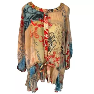 Galliano gorgeous flounce bottom blouse, size 26/40 - Picture 1 of 16