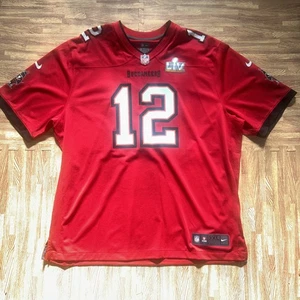 Nike Tom Brady Tampa Bay Buccaneers Super Bowl 55 LV NFL Jersey ~ Size XXXL - Picture 1 of 11
