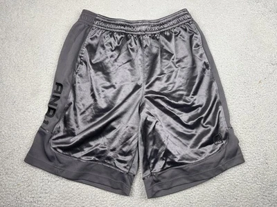 Pantalones Cortos AND1 Para Hombre Grandes Gris Baloncesto Rendimiento Atlético Panel de Malla AM113001 Foto 1 de 4
