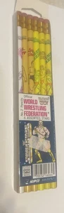 Offizielle World Wrestling Federation 6 verschiedene Sterne Pencil Pack NEU VERSIEGELT - Bild 1 von 4
