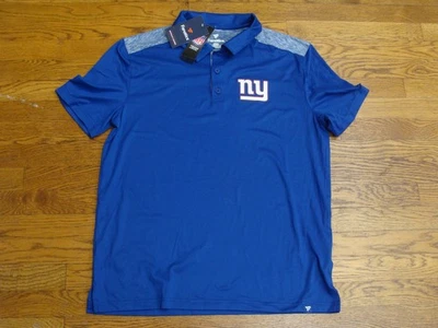 Camisa polo elástica manga curta New York Giants New NFL Apparel por Fanatics Grande - Imagem 1 de 3