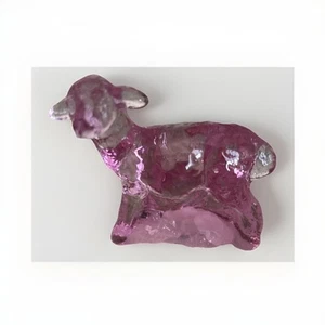 Fenton Clear Pink Lamb - Picture 1 of 4