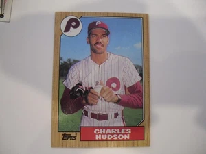 1987 Topps #191 Charles Hudson Philadelphia Phillies Baseball Card - Picture 1 of 2
