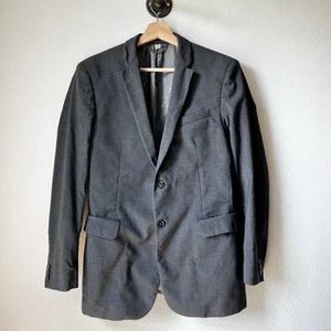 Burberry Blazer Mens 52R Gray Long Sleeve 2-Button Wool Sport Coat Jacket London - Picture 1 of 15