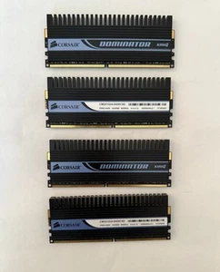 Corsair Dominator XMS2 DDR2 RAM 4x1GB – 800MHz, CL4 – PC2-6400 – Low Latency - Picture 1 of 2