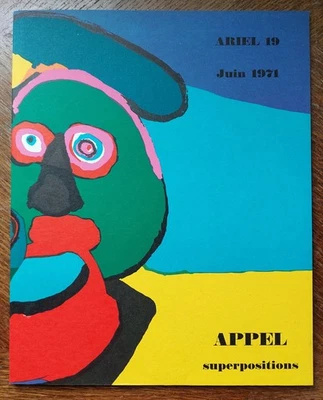 Litografias/Catálogo da Galeria Ariel Karel APPEL, Paris, 1971 - Imagem 1 de 4