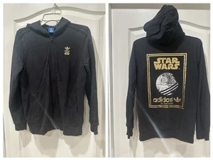 Adidas Star Wars Death Star Hoodie Sweatshirt Youth Large 13/14 Black - Picture 1 of 17