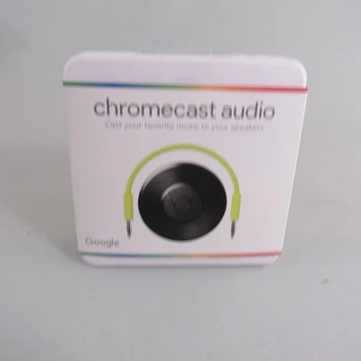 Google Chromecast Audio Media Streamer (RUX-J42) New Sealed Black - Image 1 of 4