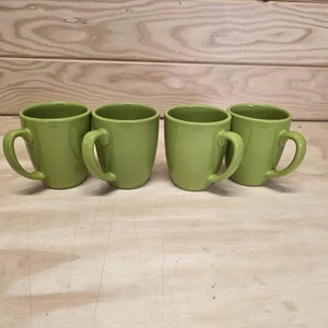 Coffee Cups Lime Green Corelle Coordinates Stoneware 12 Oz Set Of 4 - Picture 1 of 13