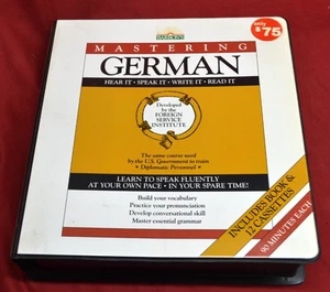 Barron's Mastering German * 12 Audio Cassettes * MINT CONDITION - Picture 1 of 5