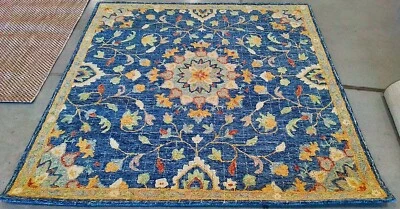 Темно-синий / мульти 6'-0" x 6'-0" назад пятно ковер, снижение цены 1172771168 BLM813N-6SQ - Изображение 1 из 4