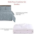 Comforter Set- Cotton Ema Duvet Cover Set +Down Alternative Duvet Insert
