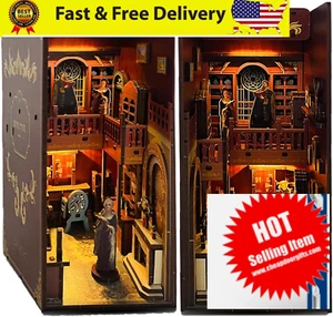 GXUANAN DIY Book Nook Kit,DIY Miniature House Dollhouse Kit, 3D Wooden Classic - Picture 1 of 8