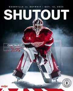 Cam Talbot Shutout Collage Oct. 12 2024 Detroit Red Wings 8x10 NHL Hockey Photo - Picture 1 of 1