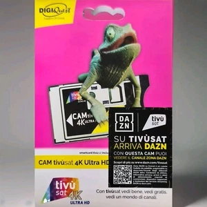CAM HD 4K ULTRA TIVÙSAT SMART CARD INCLUSA SCHEDA GIÀ ATTIVATA, ACTIVATED - Zdjęcie 1 z 1