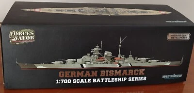 FORCES OF VALOR 861006A MODELLINO CORAZZATA BISMARCK 1:700 WALTERSONS NUOVO - Immagine 1 di 4