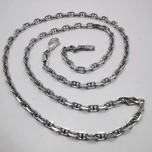 Vintage Fine Jewelry Chain Necklace 925 Sterling Silver Signed 14,63g - Picture 1 of 8