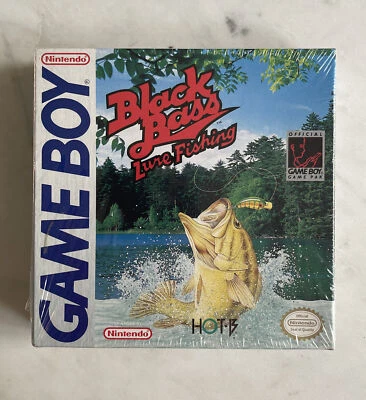 NEW Black Bass: Lure Fishing (Nintendo Game Boy, 1994) Complete CIB / NIB - RARE - Image 1 of 4