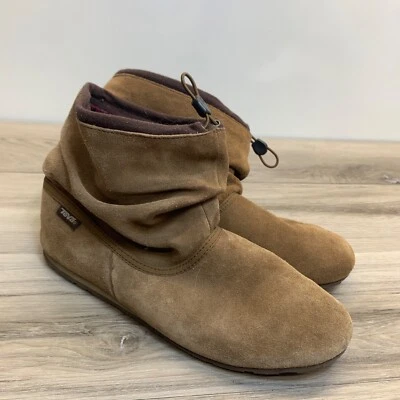 Женские сапоги Teva модель Mush Atoll цвет коричневый замша размер США 9 - Изображение 1 из 4