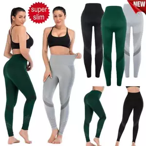 Leggings donna vita alta push up pantaloni yoga fitness palestra sport pantaloni Tik Tok - Foto 1 di 15
