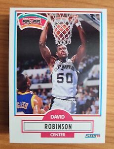 1990-1991 Fleer # 172 DAVID ROBINSON ROOKIE San Antonio Spurs $$ Sharp Look ! 