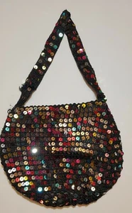 Women’s Sequined Fashion Hobo Shoulder Bag~ Zipper Closure ~ Satin lined (A6) - Picture 1 of 5
