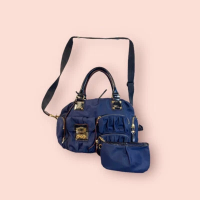 Bolso de hombro MZ WALLACE Clara de lujo de diseñador de nailon y charol usado en excelente estado Foto 1 de 4