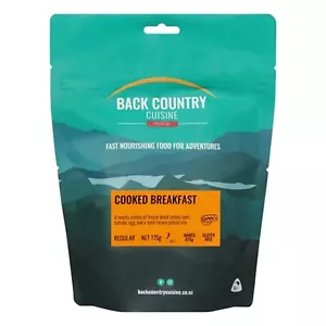 Back Country Cuisine Cooked Breakfast Regular Size 175g BC507 Freeze-Dried Meals - Picture 1 of 2