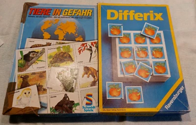 2 tolle Spiele Differix und Tiere in Gefahr  Konzentrationsspiel für Kinder ab 4 - Bild 1 von 4