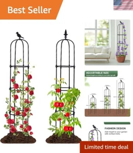 Sturdy yet Lightweight Garden Trellis - 2 Pack for Flowers, Vines & Vegetables - Picture 1 of 9