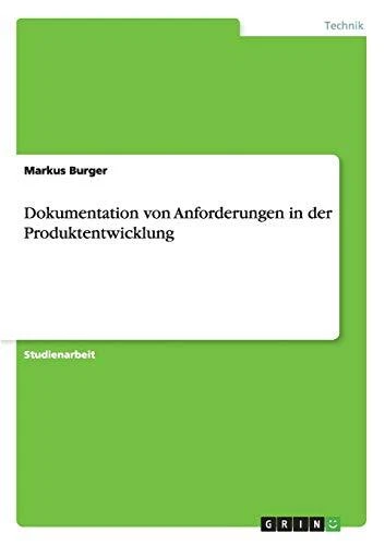 Dokumentation von Anforderungen in der Produktentwicklung, Very Good Condition, - Image 1 of 1