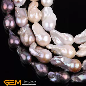Natural Edison Pearl Big Nucleated AAAA Teardrop Loose Beads Jewellery Making AU - Bild 1 von 36