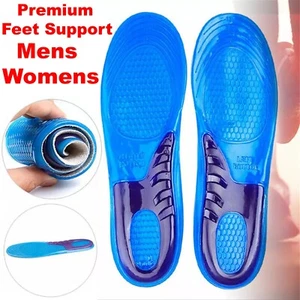 Premium Feet Support Orthotic Gel Pain Relief Massaging Sport Shoe Insoles Foot - Picture 1 of 6
