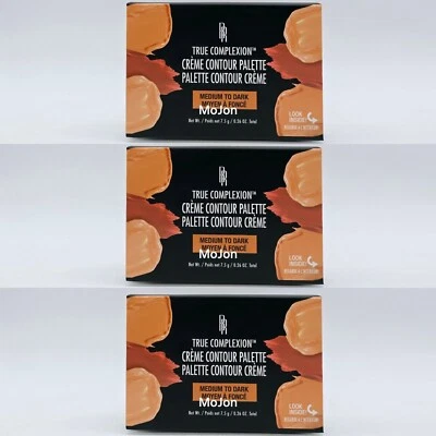 Lote de 3 Paletas Contorno Crema Black Radiance True Complexion, Medianas a Oscuras Foto 1 de 4