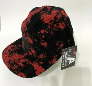 MANHATTAN PROJECT Cool Red and Black Baseball Cap Hat One Size Fits All New - Picture 1 of 8
