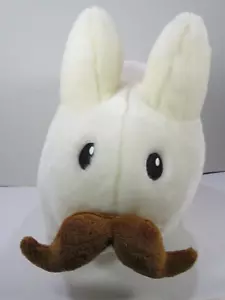 Kozik x Kidrobot Plush White Labbit Mustache Bunny Rabbit Stuffed Animal 13" - Picture 1 of 10