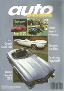 AUTO PASSION n°12 11/1987 CHEVROLET CORVAIR TURBO MERCEDES 300SL JEAN REDELE - Imagen 1 de 1