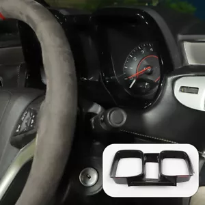 Cubierta del panel del tablero de instrumentos de la consola para Chevrolet Camaro 10-15 accesorios negros - Imagen 1 de 9