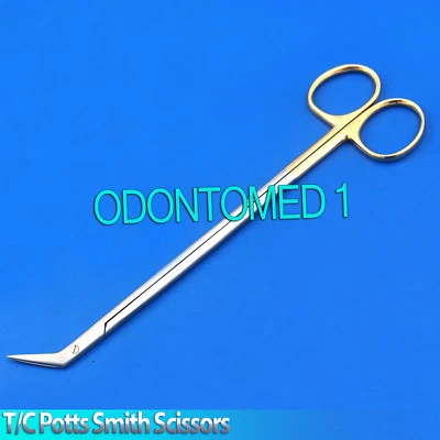 3 Pieces T/C Potts Smith Scissors 7.5" 45º Surgical Veter Instruments - Image 1 of 3