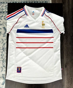 1998 World Cup France Soccer Jersey - Men's - L/XL - Authentic - White - Picture 1 of 2
